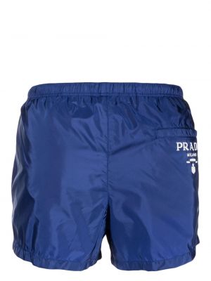 Shorts mit print Prada blau