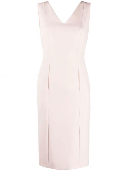 Φόρεμα με λαιμόκοψη v Fely Campo ροζ