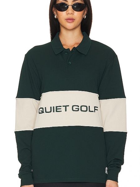 Polo avec manches longues Quiet Golf vert