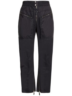 Pantaloni din bumbac Isabel Marant negru