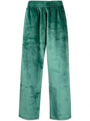 Pantaloni sport de catifea Adidas verde
