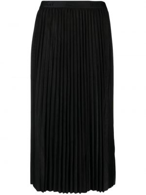 Plisované midi sukně Dkny černé