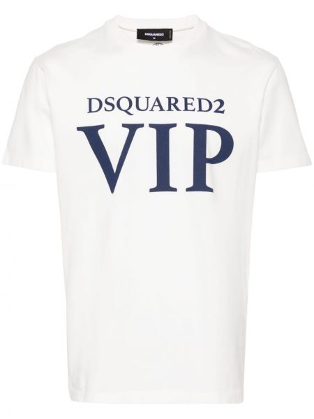 Raštuotas medvilninis marškinėliai Dsquared2