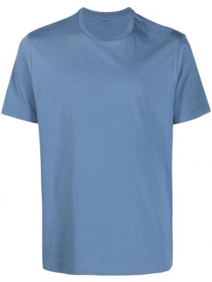 Памучна тениска с кръгло деколте Vince синьо