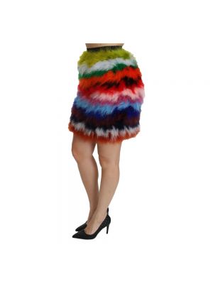 Mini falda con plumas de plumas Dolce & Gabbana