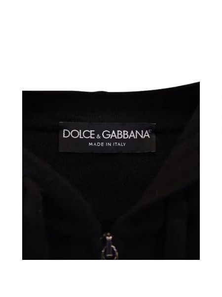 Top wełniany Dolce & Gabbana Pre-owned czarny