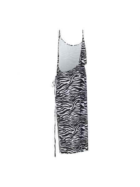 Sukienka midi z nadrukiem w zebrę The Attico