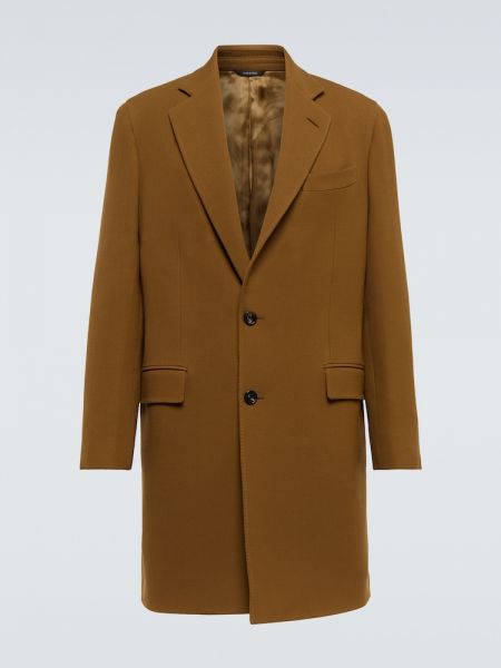 Vlnený kabát Loro Piana hnedá