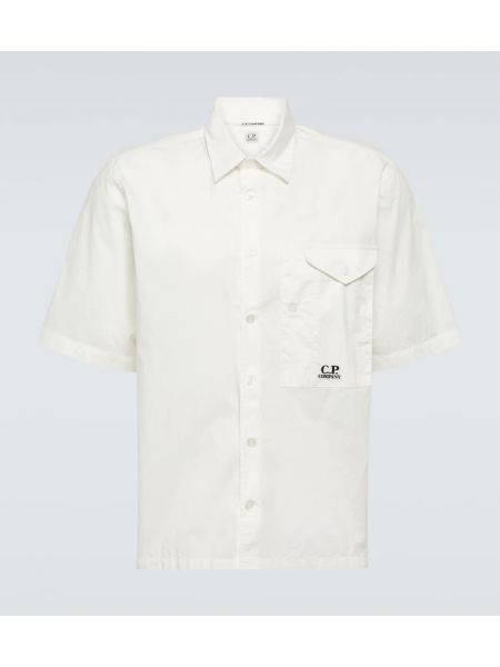 Βαμβακερό πουκάμισο C.p. Company λευκό