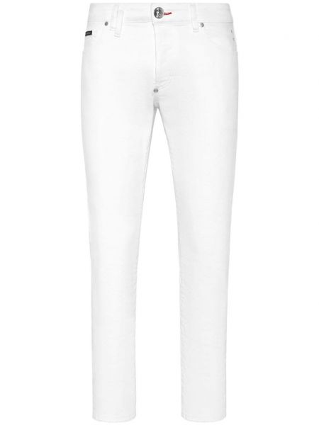 Skinny džíny s nízkým pasem se srdcovým vzorem Philipp Plein