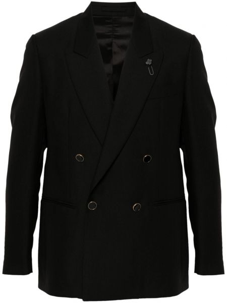 Dobbeltradet blazer Lardini sort