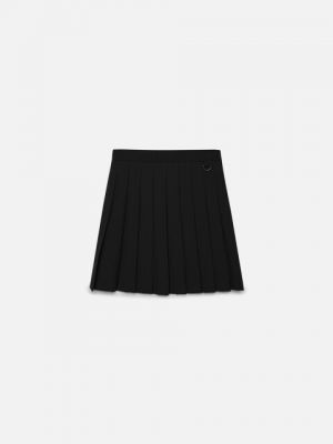 Плиссированная юбка мини с высокой талией Befree черная