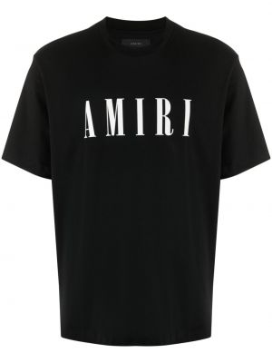 T-shirt aus baumwoll mit print Amiri schwarz