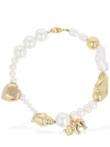 Collar con perlas Timeless Pearly dorado