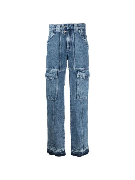 Proste jeansy z kieszeniami Isabel Marant Etoile niebieskie