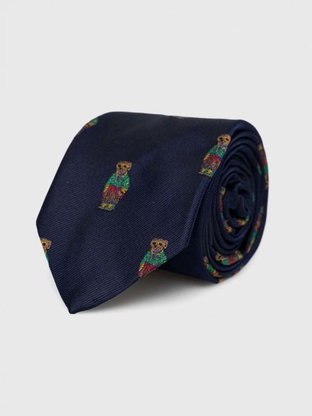 Svilena kravata Polo Ralph Lauren modra