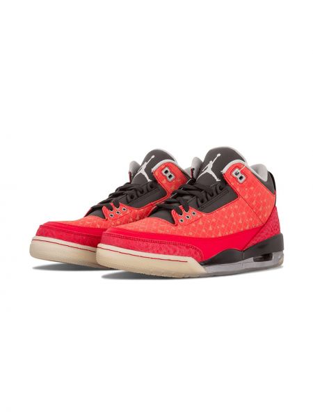 Sneakersy Jordan 3 Retro czerwone
