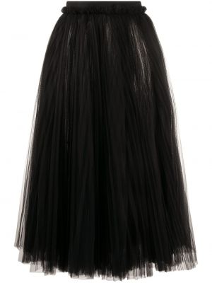 Falda midi de tul Dolce & Gabbana negro