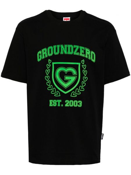 Памучна тениска с принт Ground Zero