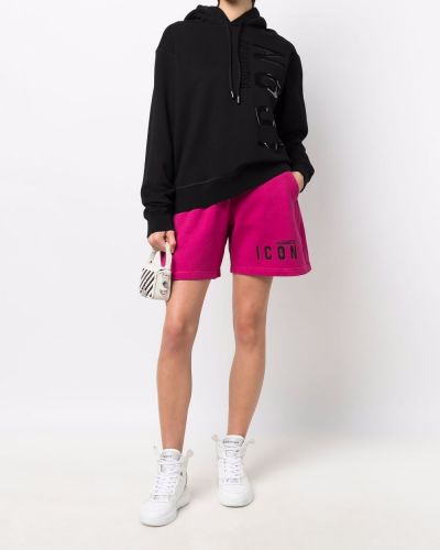 Shorts mit print Dsquared2 pink