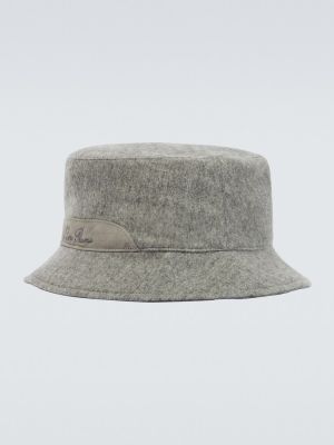 Kašmírový klobouk Loro Piana šedý