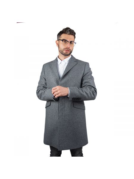 Vlněný kabát Zapana šedý