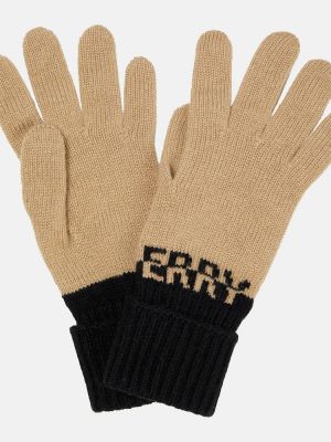 Kašmírové rukavice Burberry béžové