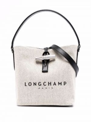 Шопинг чанта Longchamp сребристо