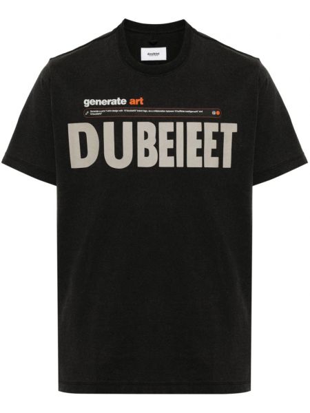 T-shirt en coton à imprimé Doublet