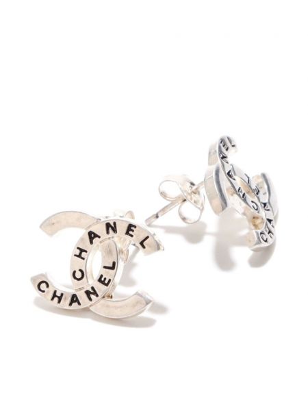 Boucles d'oreilles Chanel Pre-owned argenté