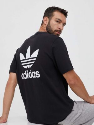 Tricou din bumbac din bumbac Adidas Originals negru