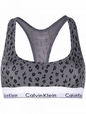 Sujetador leopardo Calvin Klein gris