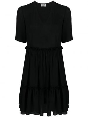 Kleid mit v-ausschnitt ausgestellt Claudie Pierlot schwarz