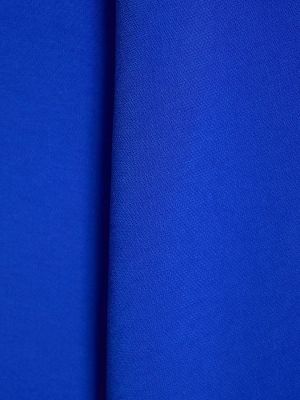 Krepové midi šaty bez rukávov Ferragamo modrá