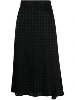 Žakárové midi sukně Msgm černé