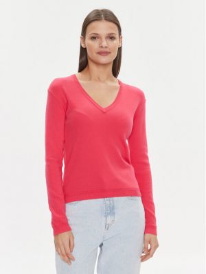 Пуловер United Colors Of Benetton розово