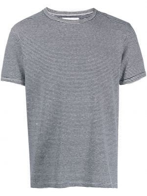 Randig t-shirt Officine Generale vit