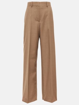 Pantaloni dritti di lana Burberry beige