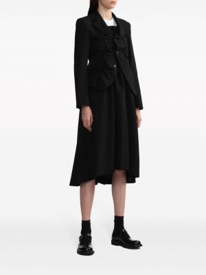 Sukienka midi bez rękawów plisowana Black Comme Des Garçons czarna