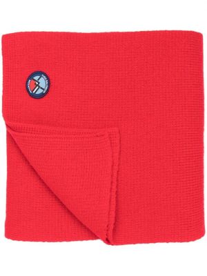 Echarpe en tricot Yves Salomon rouge