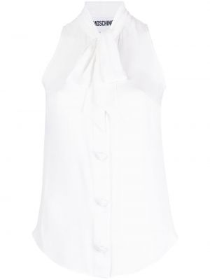 Блуза без ръкави Moschino бяло