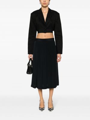 Plisované midi sukně Nº21 černé