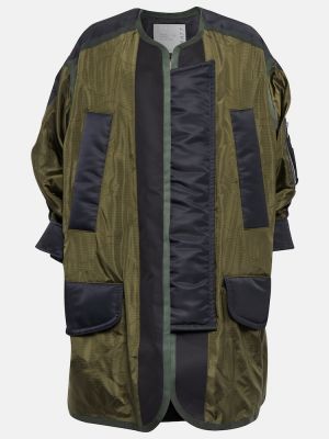 Krátký kabát Sacai zelený