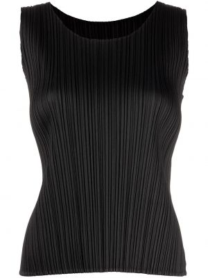 Plissert tank top ermeløs Pleats Please Issey Miyake svart