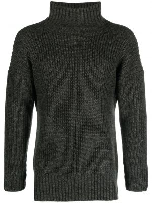 Плетен пуловер Sulvam сиво