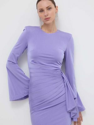 Sukienka mini dopasowana Silvian Heach fioletowa