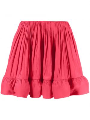 Φούστα mini με βολάν Lanvin ροζ