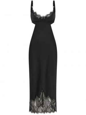 Čipkované koktejlkové šaty Dion Lee čierna