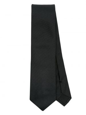 Hodvábna kravata Versace čierna