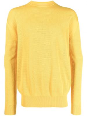 Dzianinowy sweter There Was One żółty